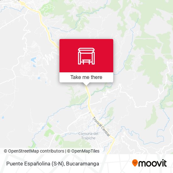 Puente Españolina (S-N) map