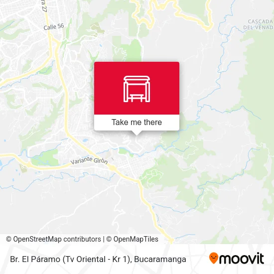 Mapa de Br. El Páramo (Tv Oriental - Kr 1)