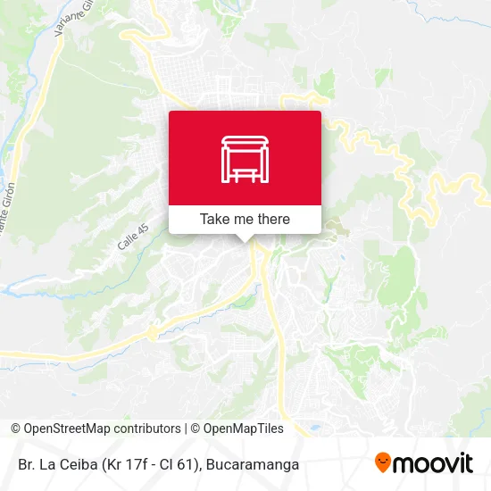Br. La Ceiba (Kr 17f - Cl 61) map