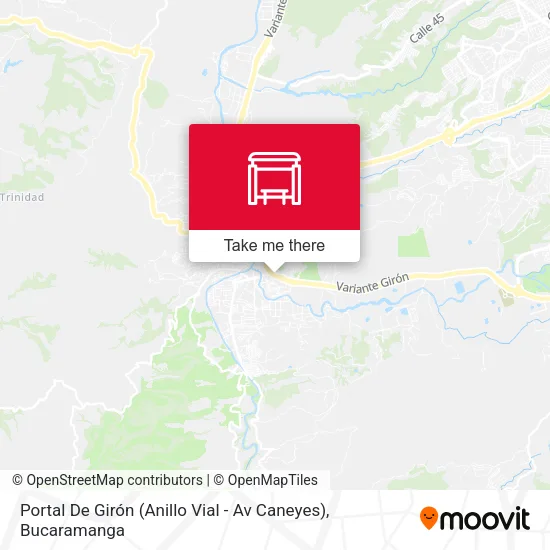 Portal De Girón (Anillo Vial - Av Caneyes) map
