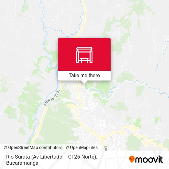 Río Surata (Av Libertador - Cl 25 Norte) map