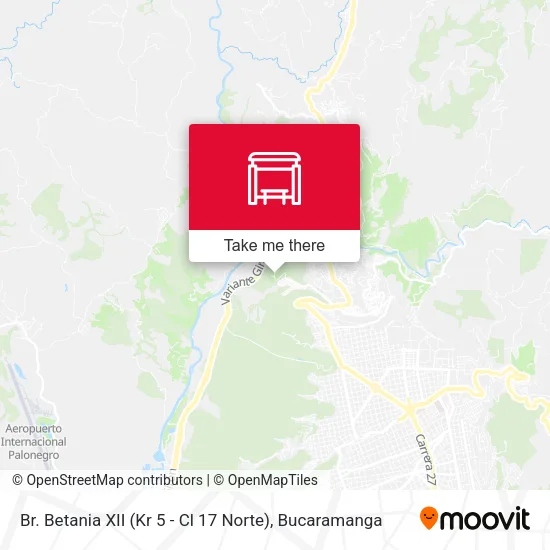 Mapa de Br. Betania XII (Kr 5 - Cl 17 Norte)