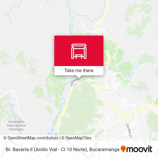Mapa de Br. Bavaria II (Anillo Vial - Cl 10 Norte)