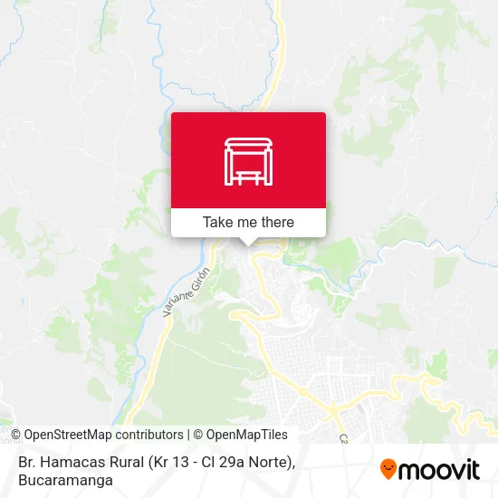 Br. Hamacas Rural (Kr 13 - Cl 29a Norte) map