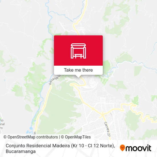 Mapa de Conjunto Residencial Madeira (Kr 10 - Cl 12 Norte)