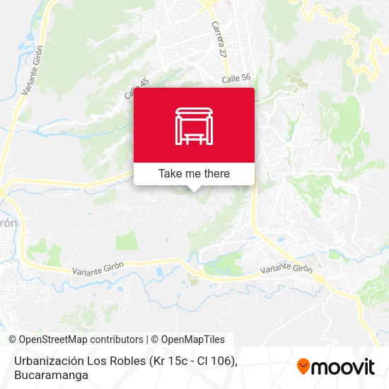 Mapa de Urbanización Los Robles (Kr 15c - Cl 106)