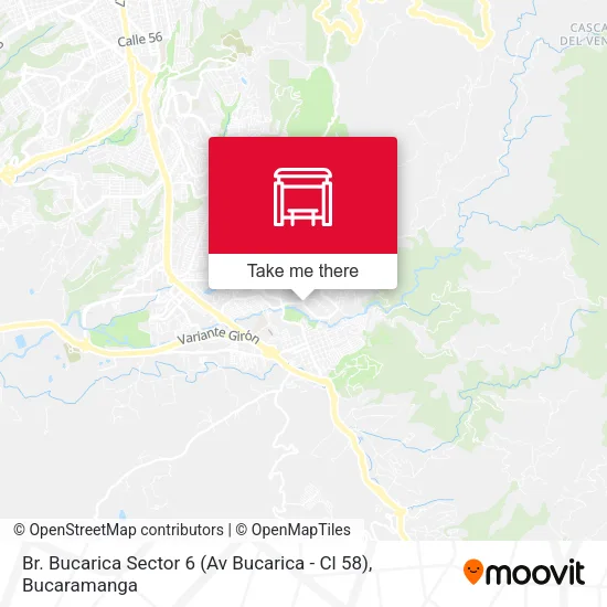 Mapa de Br. Bucarica Sector 6 (Av Bucarica - Cl 58)