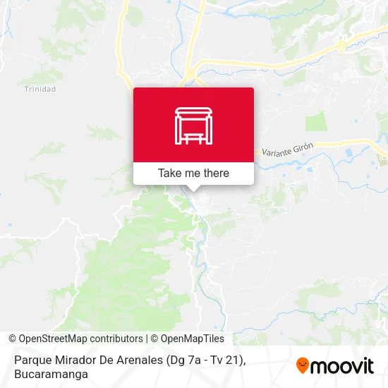 Mapa de Parque Mirador De Arenales (Dg 7a - Tv 21)