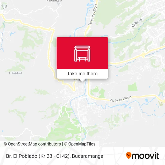 Br. El Poblado (Kr 23 - Cl 42) map