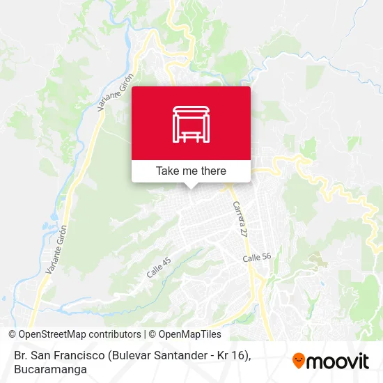 Br. San Francisco (Bulevar Santander - Kr 16) map