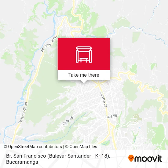 Br. San Francisco (Bulevar Santander - Kr 18) map
