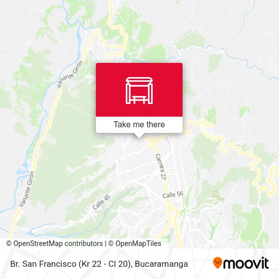 Mapa de Br. San Francisco (Kr 22 - Cl 20)