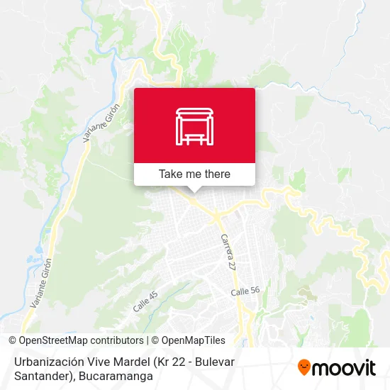 Urbanización Vive Mardel (Kr 22 - Bulevar Santander) map