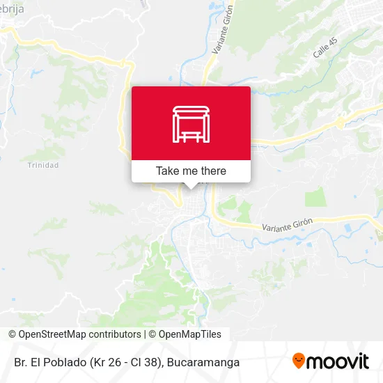 Br. El Poblado (Kr 26 - Cl 38) map
