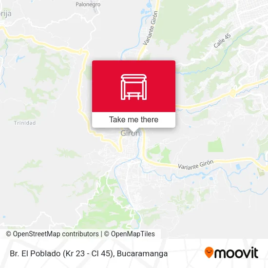 Br. El Poblado (Kr 23 - Cl 45) map