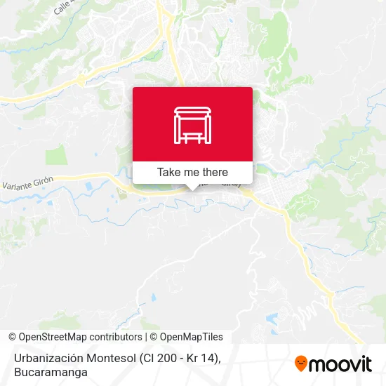 Urbanización Montesol (Cl 200 - Kr 14) map