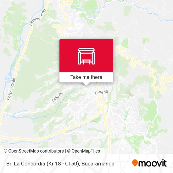 Br. La Concordia (Kr 18 - Cl 50) map