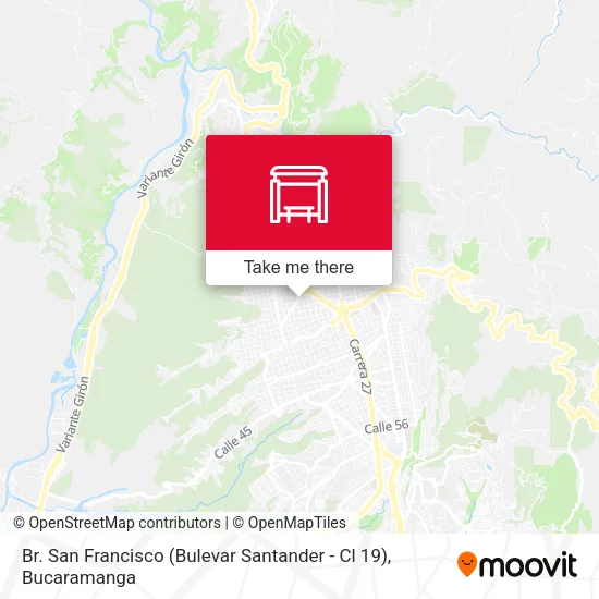 Br. San Francisco (Bulevar Santander - Cl 19) map