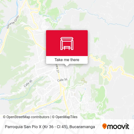 Mapa de Parroquia San Pío X (Kr 36 - Cl 45)