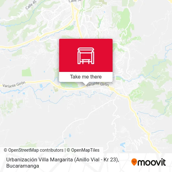 Mapa de Urbanización Villa Margarita (Anillo Vial - Kr 23)