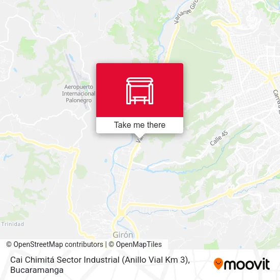 Mapa de Cai Chimitá Sector Industrial (Anillo Vial Km 3)