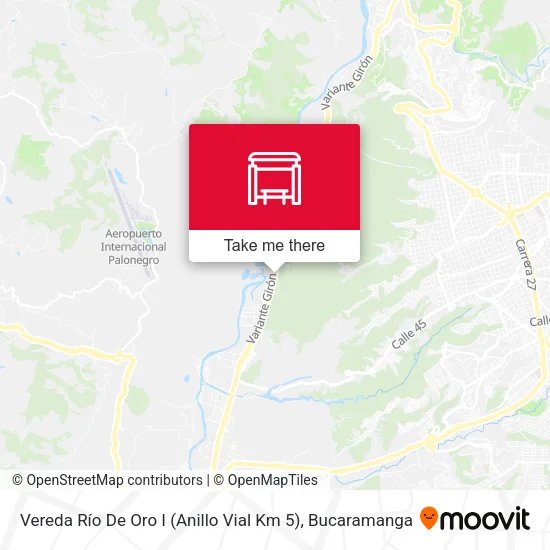 Vereda Río De Oro I (Anillo Vial Km 5) map