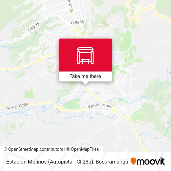 Estación Molinos (Autopista - Cl 23a) map