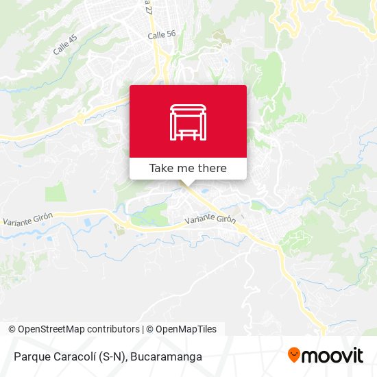 Parque Caracolí (S-N) map
