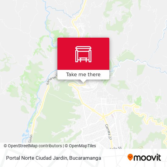 Portal Norte Ciudad Jardín map