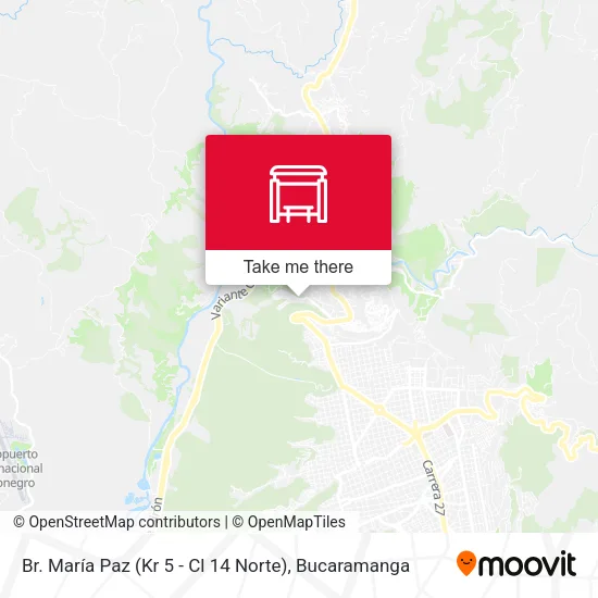 Mapa de Br. María Paz (Kr 5 - Cl 14 Norte)
