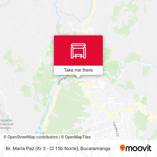 Mapa de Br. María Paz (Kr 5 - Cl 15b Norte)