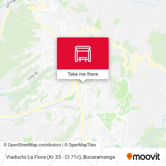 Viaducto La Flora (Kr 33 - Cl 71c) map