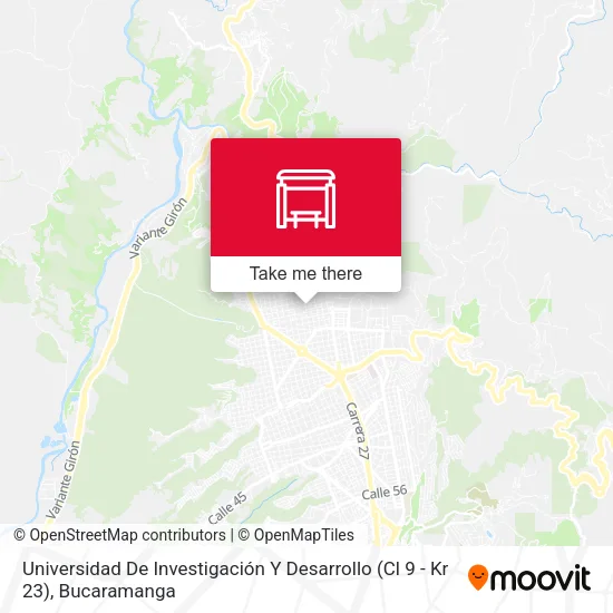 Mapa de Universidad De Investigación Y Desarrollo (Cl 9 - Kr 23)