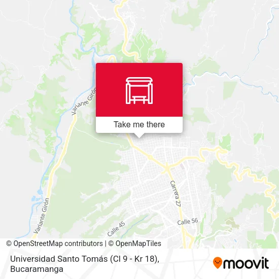 Mapa de Universidad Santo Tomás (Cl 9 - Kr 18)