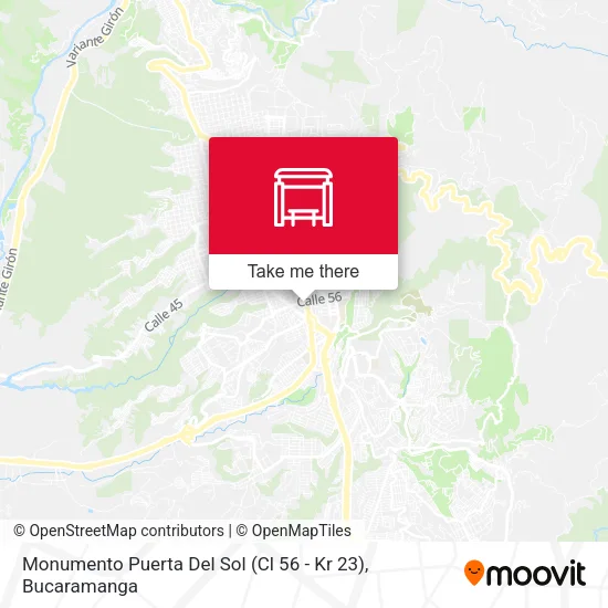 Monumento Puerta Del Sol (Cl 56 - Kr 23) map