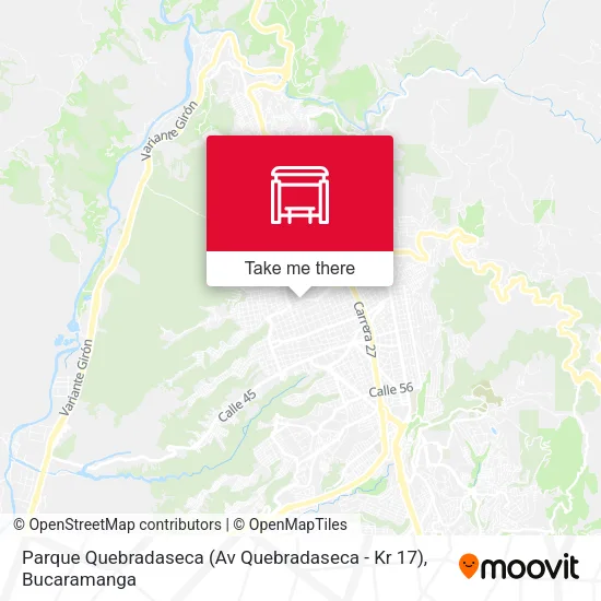 Mapa de Parque Quebradaseca (Av Quebradaseca - Kr 17)