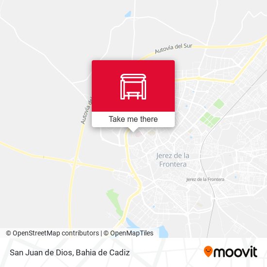 San Juan de Dios map