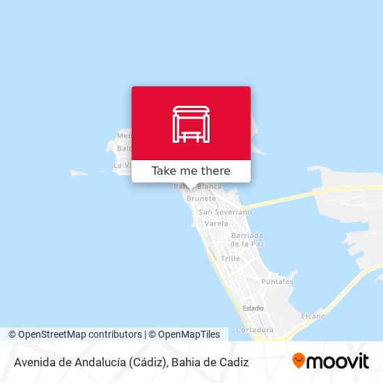 mapa Avenida de Andalucía (Cádiz)