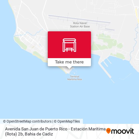 Avenida San Juan de Puerto Rico - Estación Marítima (Rota) 2b map