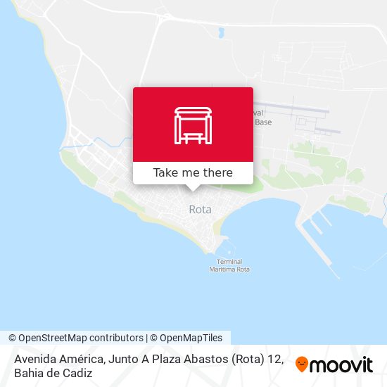 mapa Avenida América, Junto A Plaza Abastos (Rota) 12