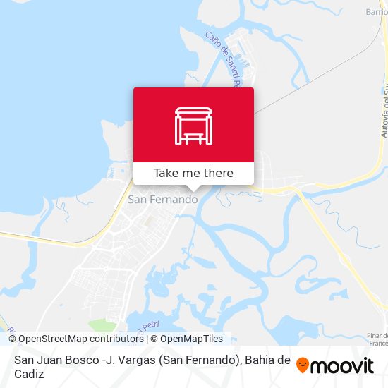 San Juan Bosco -J. Vargas (San Fernando) map