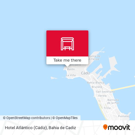 Hotel Atlántico (Cádiz) map