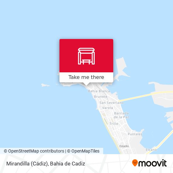 mapa Mirandilla (Cádiz)