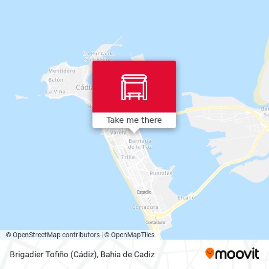 Brigadier Tofiño (Cádiz) map