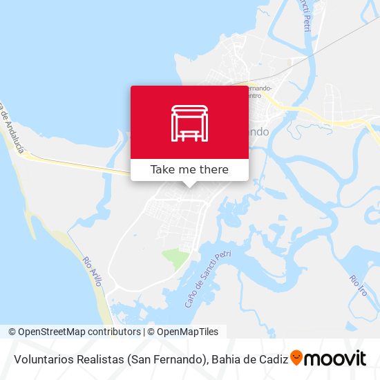 mapa Voluntarios Realistas (San Fernando)