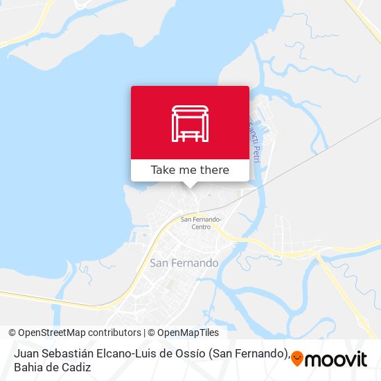 Juan Sebastián Elcano-Luis de Ossío (San Fernando) map