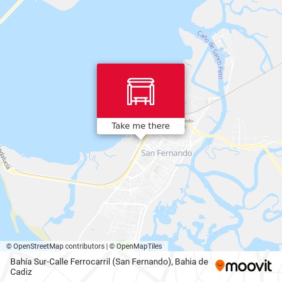 Bahía Sur-Calle Ferrocarril (San Fernando) map