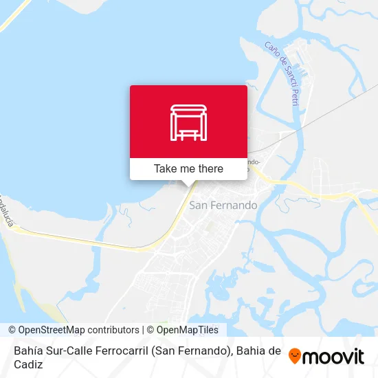 Bahía Sur-Calle Ferrocarril (San Fernando) map