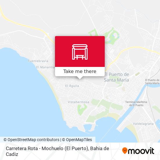 Carretera Rota - Mochuelo (El Puerto) map