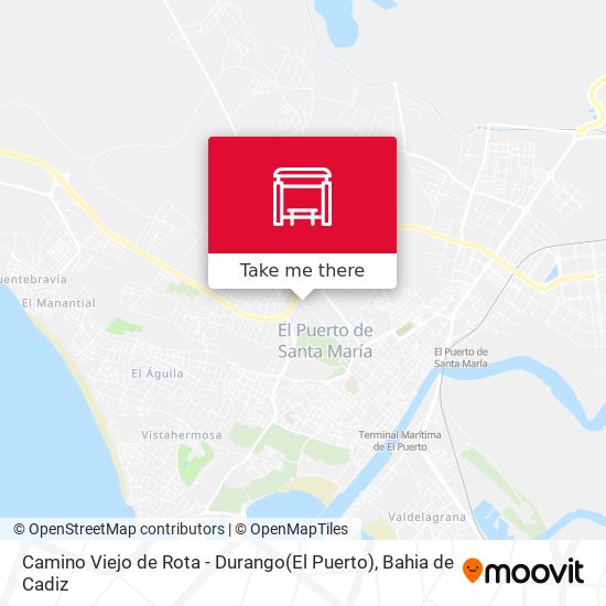 Camino Viejo de Rota - Durango(El Puerto) map